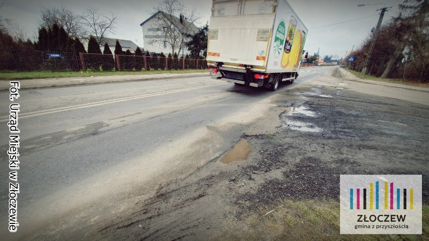 Kolejny fragment Wieluńskiej w Złoczewie idzie do rozbudowy. Powstanie rondo ZDJĘCIA