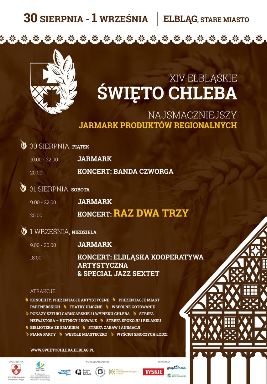 Starówka pełna zapachu chleba. 14. Elbląskie Święto Chleba już w ten weekend. Sprawdź program