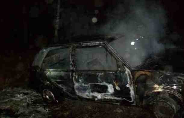 Pożar samochodu w Piotrowicach