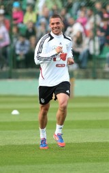 Lukas Podolski na meczu Górnika Zabrze