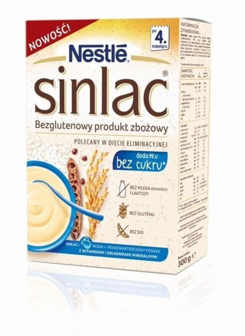SINLAC Bezglutenowy produkt zbożowy bez dodatku cukru 300g...