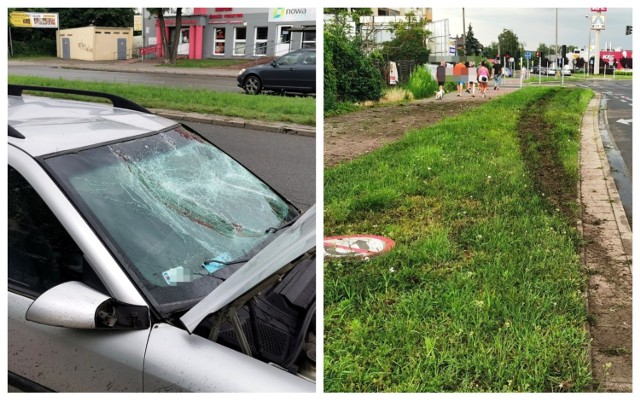 Wypadek we Włocławku na osiedlu Południe