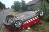 Wypadek w Borkach. Zderzyły się dwa samochody