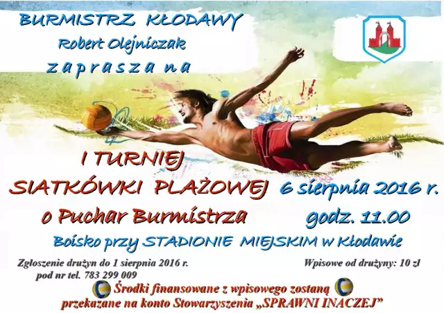 I Turniej Siatkówki Plażowej w Kłodawie
