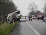 Śmiertelny wypadek na drodze krajowej nr 7 w okolicy Nowego Dworu Gdańskiego (zdjęcia)