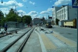 Toruń. Budowa linii tramwajowej: Bielany - Aleja Solidarności [ZDJĘCIA]