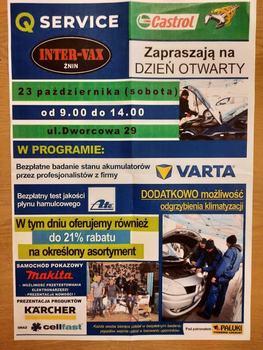 Plakat z informacją o dniu otwartym.