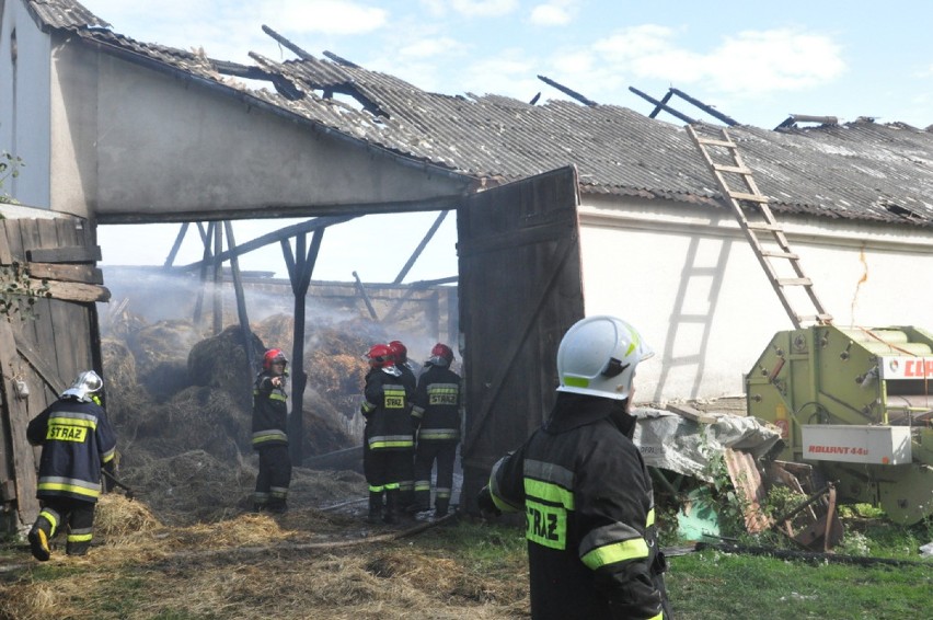 Pożar stodoły w Chmielnie, 16.07.2015 r.