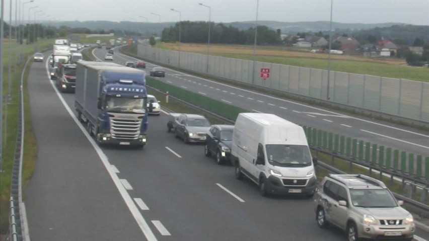 Autostrada A4 w kierunku Rzeszowa, stan na godz. 17.