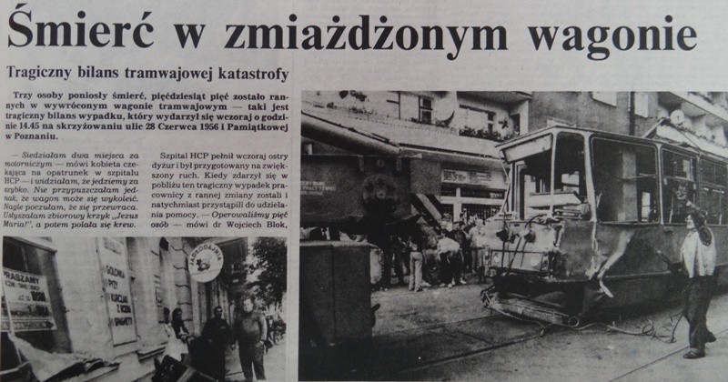 Katastrofa tramwajowa - Poznań 8 września 1993
