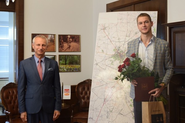 Norbert Kobielski spotkał się z prezydentem Inowrocławia Ryszardem Brejzą