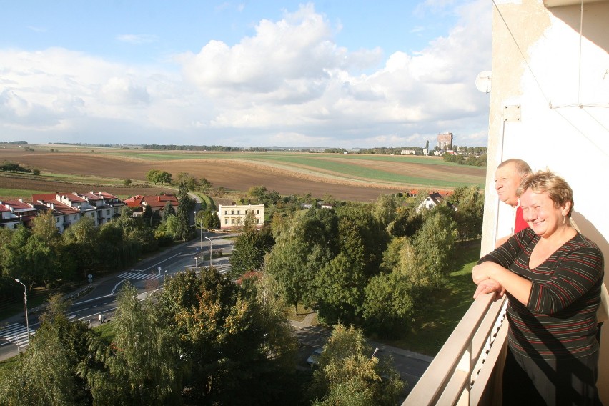 Widok z balkonu państwa Wróblewskiech (Zamoyskiego 3)