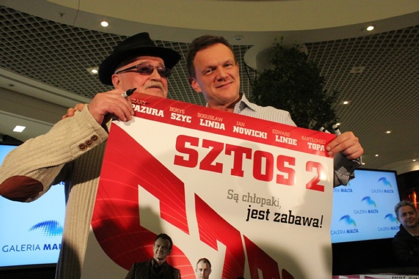Jan Nowicki i Cezary Pazura, premiea sztos 2, sztos 2