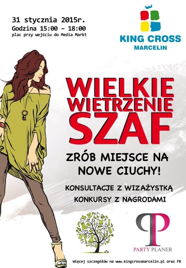 Wielkie Wietrzenie szaf w King Cross Marcelin w sobotę, 31 stycznia 2015 r.