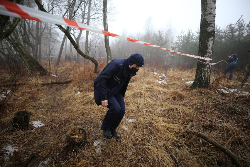 Miejsce katastrofy helikoptera pod Pszczyną, woj. śląskie....