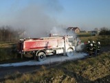 Spłonął wóz strażacki OSP w Trzemeśni. Strażacy zbierają na nowy [zdjęcia]