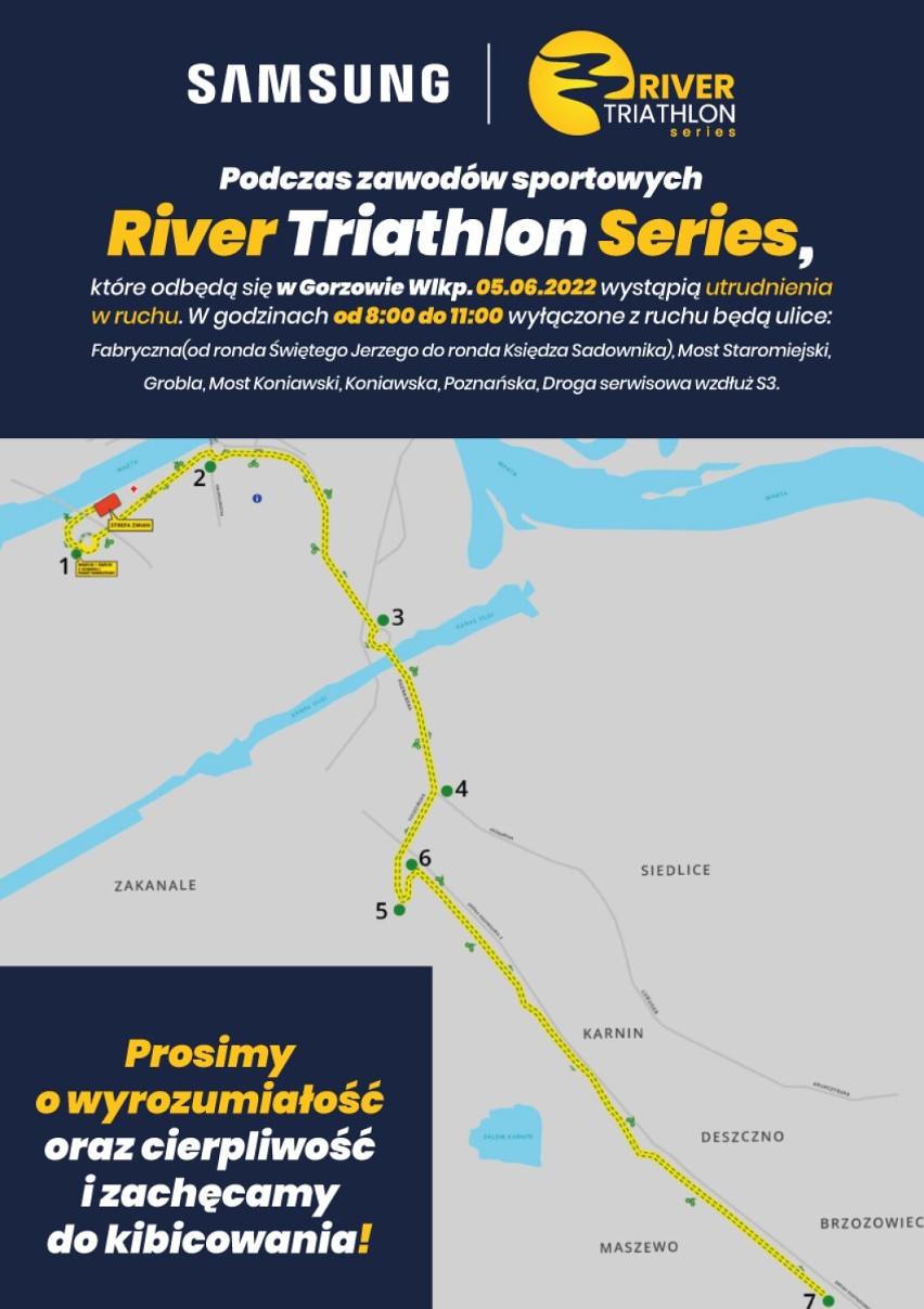 Wielkopolska.Teraz w jeszcze lepszym stylu. 2. edycja Samsung River Triathlon Series. Każdy startujący znajdzie coś dla siebie