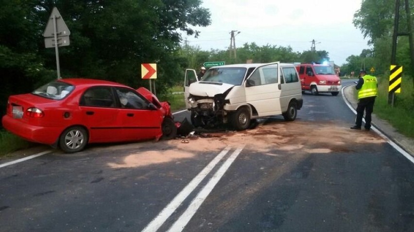 Wypadek w Moskorzewie. Ranne cztery osoby