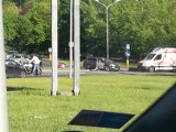 Motocyklista zderzył się z samochodem na ul. Wilczej w Szczecinie. Tworzą się korki