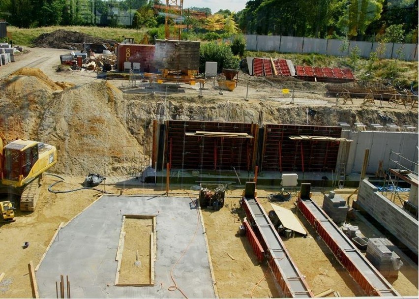 Nowy basen we Wrocławskim Parku Wodnym - zdjęcie z budowy