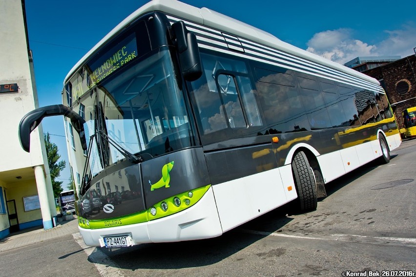 Autobus elektryczny testowany, w 2016 roku, w Katowicach