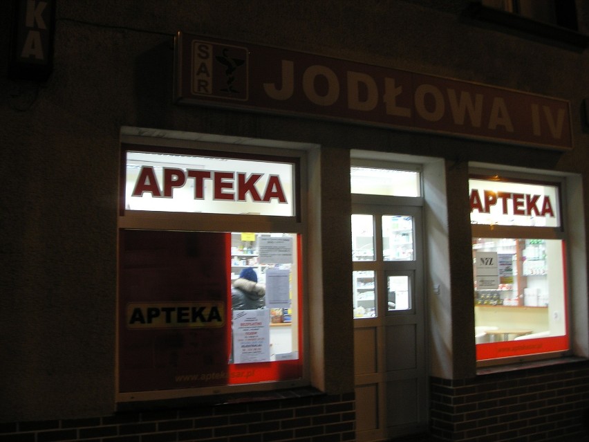 Apteka Jodłowa IV przy ul. Wojska Polskiego 16a w Tczewie.