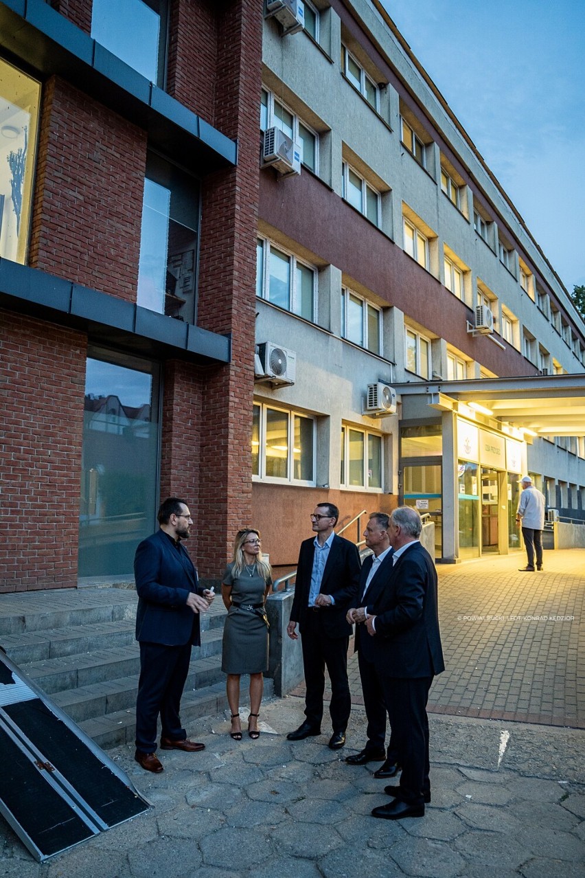 Wizyta premiera Mateusza Morawieckiego w Szpitalu Puckim - 19 sierpnia 2022