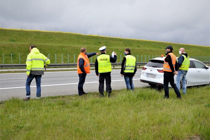 Policja badała przyczyny wypadku na A1 niedaleko Tczewa 