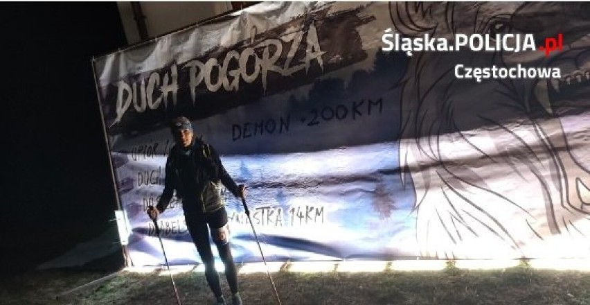 Częstochowska policjantka wzięła udział w biegu "Duch Pogórza"