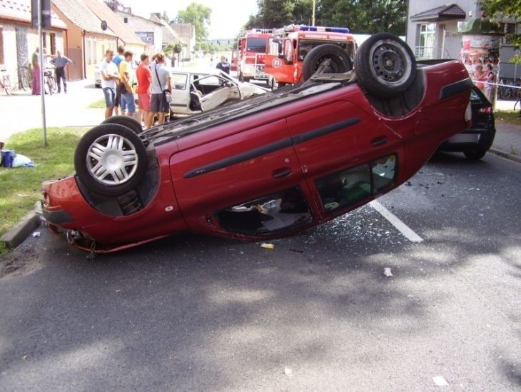 Wypadek w Okonku 10.08.2013