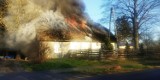 Pożar w Głobinie. Palił się dom (wideo, zdjęcia)
