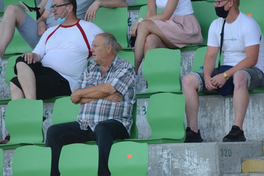 Kibice na meczu Olimpia Grudziądz - GKS Bełchatów [zdjęcia]