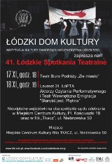 Łódzkie Spotkania Teatralne w Tomaszowie odbędą się w najbliższy weekend. Odbierz bezpłatną wejściówkę