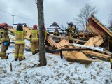 Wybuch gazu na Gubałówce. Po wypożyczalni nart została tylko sterta desek. Jedna osoba poszkodowana