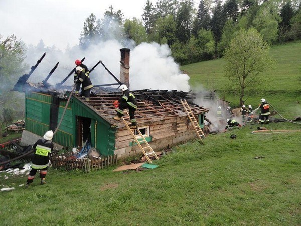 Pożar w Witowicach Dolnych: spłonął budynek mieszkalny [ZDJĘCIA]
