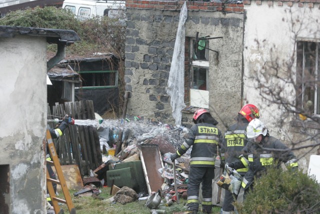 Pożar domu w Rybniku