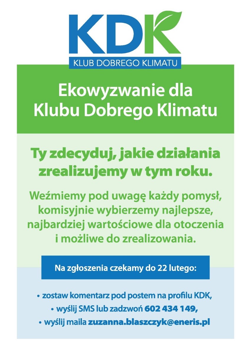 Rzuć ekowyzwanie członkom Klubu Dobrego Klimatu 