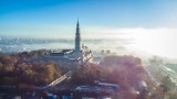 Częstochowa z lotu ptaka. Te miejsca wyglądają we mgle naprawdę tajemniczo 