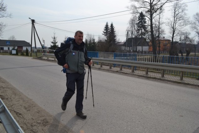 Nowy Dwór Gdański. Podróżnik Marek Kamiński na Żuławach. Idzie po Trzeci Biegun