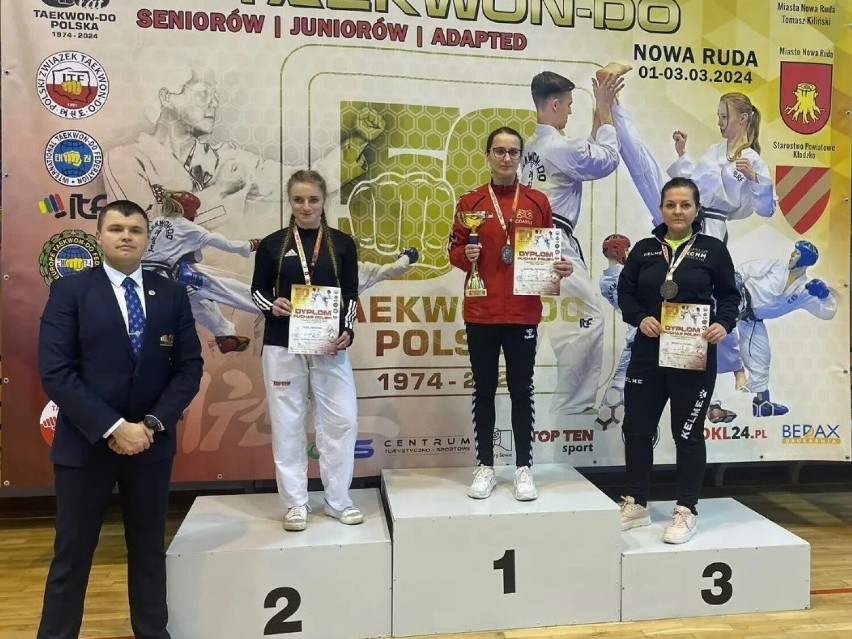 Legnicka policjantka z medalami na Mistrzostwach Polski Taekwon-Do Seniorów 2024 w Nowej Rudzie!