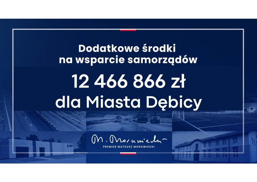 46 mln zł  dla powiatu dębickiego jako dodatkowe wsparcie z budżetu państwa