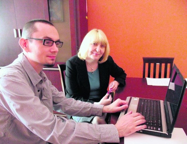 Tomasz Adamowski i Anna Sobkowiak z V LO w Legnicy