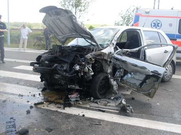 Wypadek w Ostrowcu. Zderzyły się cztery auta [zdjęcia]