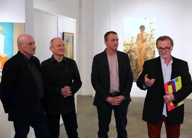 Wystawa Henryka Trojana, Juliusza Marwega i Jana Norberta Dubrowina w ODA w Piotrkowie w marcu 2018