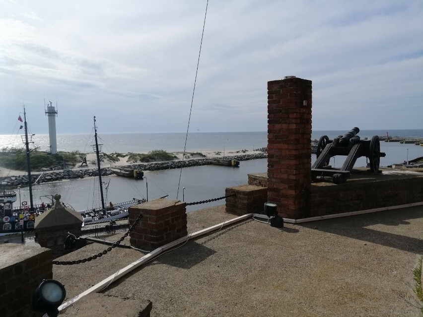 Widok z latarni morskiej w Kołobrzegu! - po pokonaniu 109 stopni można się delektować