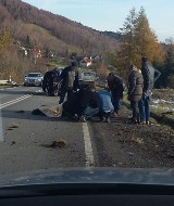 Wypadek w Gruszowcu. Śledczy ciągle czekają na wyniki badania krwi rannego policjanta