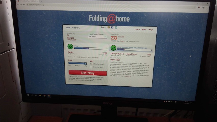 Folding@home to ogólnoświatowy projekt, który który...