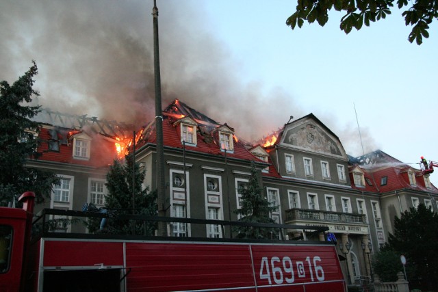 Pożar Urzędu Miasta w Kwidzynie