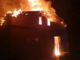 Pożar budynku w Łaziskach, gmina Wągrowiec. Płonął budynek jednorodzinny!