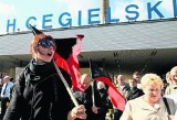 MANIFESTACJA - Protestują w Cegielskim